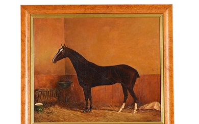 JAMES DUDGEON (BRITISH 19TH CENTURY), HORSE IN A STABLE