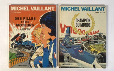 JEAN GRATON - MICHEL VAILLANT Deux albums originaux de Michel Vaillant, Champion du Monde et...