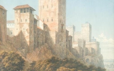 JONH DOBBIN (c.1815 / .) "View of the Alhambra"