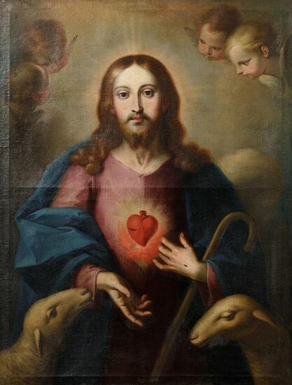JOSE VERGARA (1726 / 1799) "The Sacred Heart of Jesus