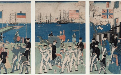 Japan, woodblock print by Utagawa Sadahide (1807-1873)