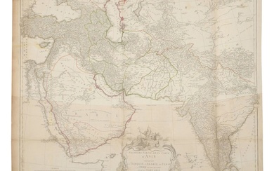 Jean-Baptiste Bourguignon d'Anville Engraved Map of Asia, 1751