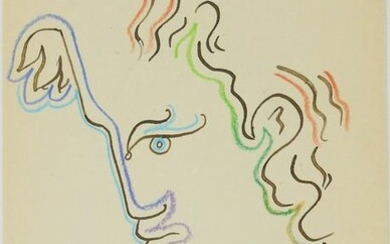 Jean Cocteau (1889-1963) Ink & Pencil Drawing