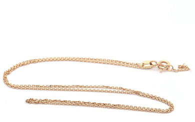 Jewellery Chain Chain "loop-in-loop-link" 18K 2,2g length: 41-43cm width: 1m...