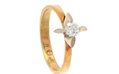 Jewellery Solitaire ring SOLITAIRE RING, 14K gold, brilliant cut diamo...