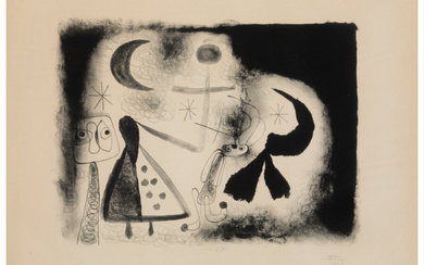 Joan Miró (1893-1983), Plate V, from Album 13 (1948)