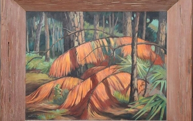 John DeGroot Old Florida Artist, Everglades Painting on
