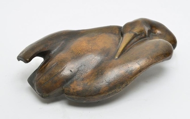 Joseph Constant "Swan" Modern Bronze Sculpture