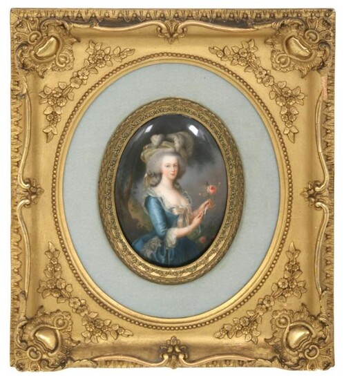 K.P.M. Plaque of Marie Antoinette