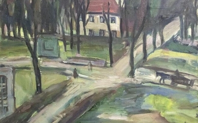 Karol Piasecki (Polish, 1907-1963) - Landscape, Oil on
