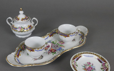 LIMOGES PORCELAIN PARTS - France, 2. 2nd half of the 20th Century, 5 pieces.