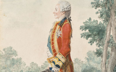 LOUIS CAROGIS DIT CARMONTELLE (PARIS 1717-1806), Le Duc de Chartres en habit de Saint-Cloud