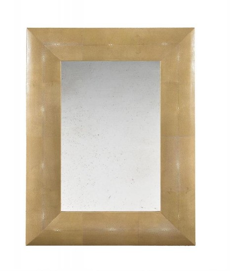 Lamberty Bespoke, a shagreen rectangular wall mirror