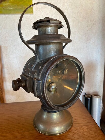 Lamp - LAMPE A PETROLE DE CALECHE OU AUTRES - BLERIOT - 1900-1910
