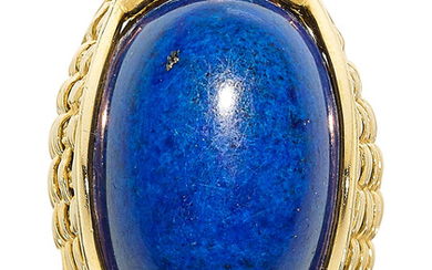 Lapis Lazuli, Gold Ring Stones: Lapis lazuli cabochon Metal:...