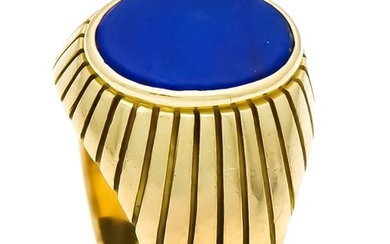 Lapis lazuli ring GG 750/000 with an oval...