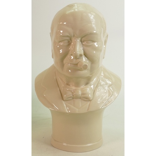 Large Kevin Francis Creamware bust of Winston Churchill: Lim...
