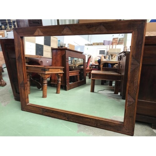 Large Solid Sheesham Wood Mirror (Matches Previous Lot - 120...