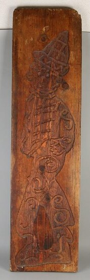 Large antique spruce gingerbread board. 19th century.