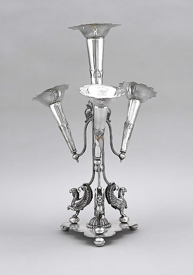 Large table decoration, England, 20th century, plated, stand...