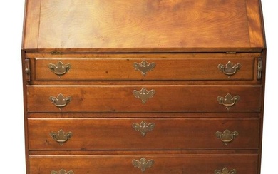 Late 18th/Early 19th Century American Chippendale Maple Slant-front Desk