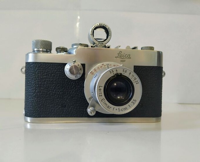 Leica (Leitz) I G + Elmar Red Scale 5 Cm + SBOOI +Case