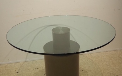 Lella Massimo Vignelli / Acerbis : Table haute, modèle Creso, dessiné en 1989, plateau circulaire...