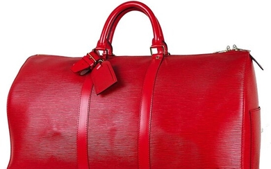 Louis Vuitton - KEEPALL 50 EPI LEDER ROT Travel bag