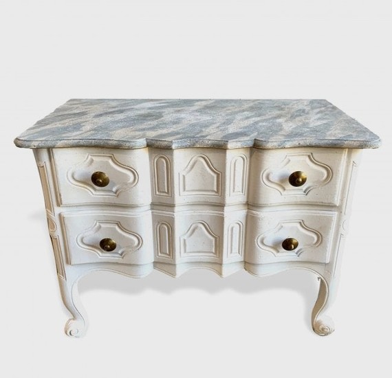 Louis XV Style Painted Commode, Baker