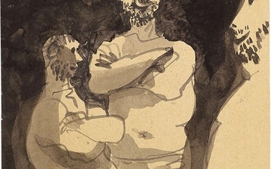 Lutteurs, 1960, Pablo Picasso (Malaga 1881 - Mougins 1973)