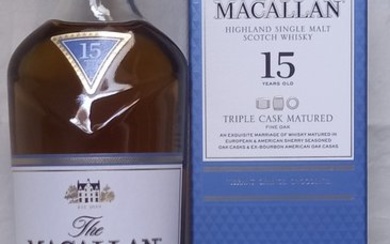 Macallan 15 years old Triple Cask Matured Fine Oak - Original bottling - 700ml
