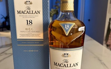 Macallan 18 years old - Triple Cask Matured Fine Oak 2018 Release - Original bottling - 700ml