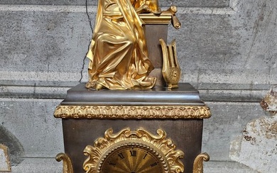 Mantel clock - Gilt bronze - 1850-1900