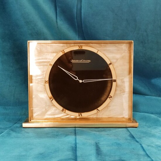 Mantel clock - Jaeger Le Coultre - Brass, Mother of pearl - Mid 20th century