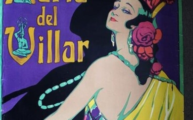 Maria Del Villar - Art by Leon Astruc (1925) 30.7" x