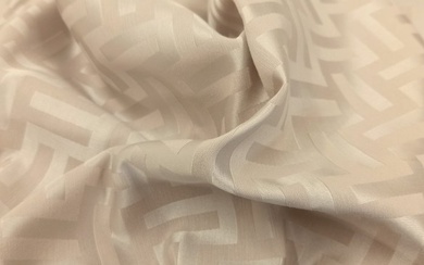 Mario Cavelli S.p.a. - Double Width Stunning Geometric Jacquard 620 x 330 cm - Silk(9%), Cotton(87%), PES(4%), - Textile - 330 cm - 620 cm