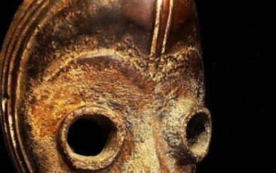 Mask - Black iron, Wood - de course Gagoin - Dan - Liberia