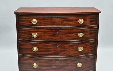 Massachusetts Federal Mahogany Bow-Front Chest