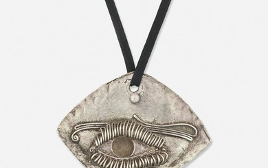 Max Frohlich, Silver eye pendant necklace
