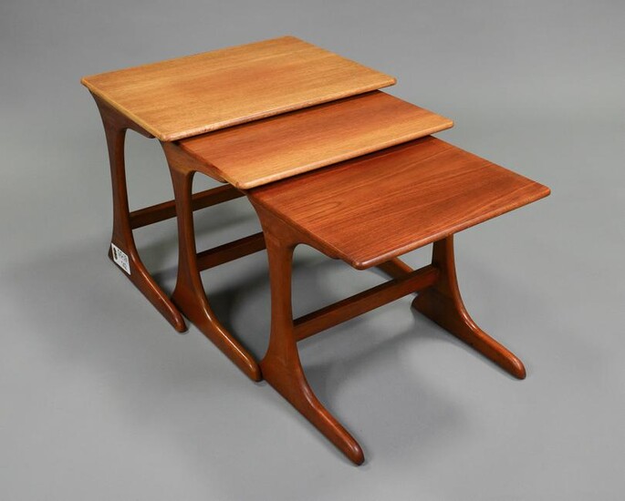 Mid Century Modern Teak Nest of Tables #1