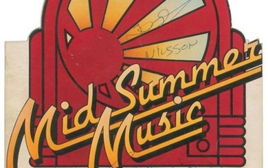 Mid Summer Music 1975 Multi-Signed Program