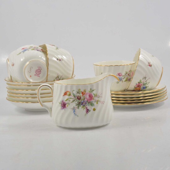 Minton 'Marlow' pattern bone china part tea service