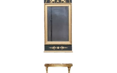 Mirror with a console in the Empire style