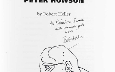 Modern British Art.- Heller (Robert) Peter Howson, signed by the author and by Howson with signed sketch on title, 2003 & others, modern British art (c.100)