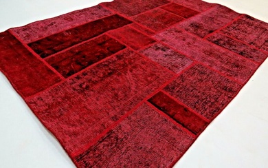 Modern Patchwork Stone Wash Antik Look New - Carpet - 239 cm - 172 cm
