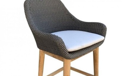 Modern Stool With Rope and Seat and back