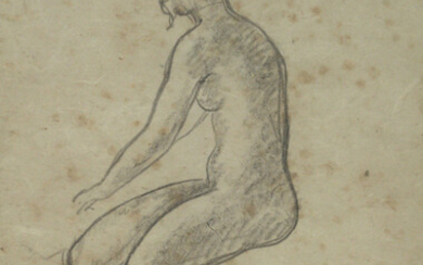 Moissej Kogan (1879-1943) - Woman, Pencil on Paper.