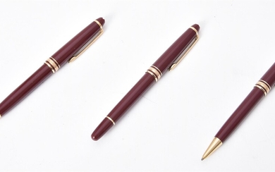 Montblanc, Meisterstuck, a burgundy fountain pen