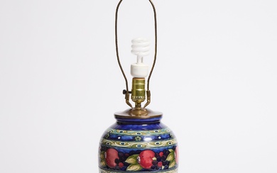 Moorcroft Banded Pomegranate Table Lamp, c. 1925-30