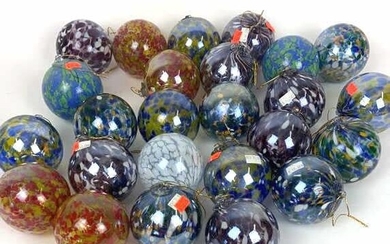 Murano Style Art Glass Christmas Ornaments